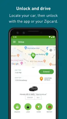 Zipcar android App screenshot 1