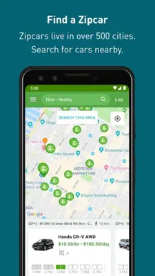Zipcar android App screenshot 3